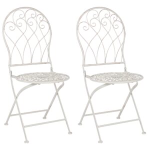 Set van 2 stoelen Metaal Wit STIFFE