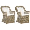 Set van 2 stoelen Rotan Lichte houtkleur MAROS