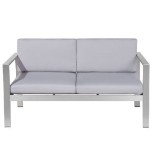 Tuinsofa Aluminium Lichtgrijs SALERNO