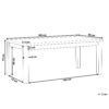 4251682260107 Tuintafel 180 x 90 cm Beton Grijs OSTUNI