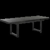 Tuintafel 180/240 x 90 cm Metaal Zwart VALCANETTO