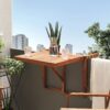 1 x Tafel Donkere houtkleur