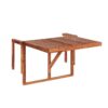 Tuintafel 60 x 40 cm Massief hout Donkere houtkleur UDINE