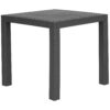 Tuintafel 80 x 80 cm Kunststof Grafietgrijs FOSSANO