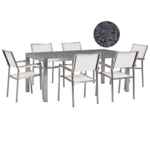 Tuintafelset Steen Wit GROSSETO