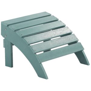 Voetenbankje Bewerkt hout Turquoise ADIRONDACK