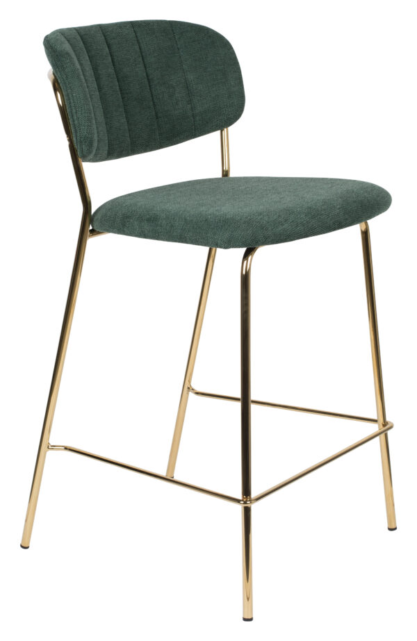 ZILT Barstoel Kolten kleur Goud/Donkergroen (zithoogte 65cm)