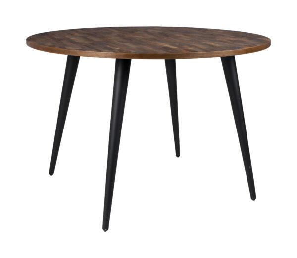 ZILT Industriële Ronde Eettafel Manny 110cm